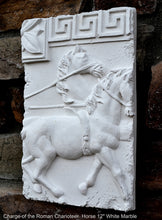 Load image into Gallery viewer, Charge of the Roman Charioteer Sculpture Statue White finish Chariot Horse 2pc Neo-mfg m4