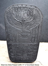 Load image into Gallery viewer, History Egyptian Maat Isis Stela Plaque Coffin Artifact Sculpture 11" www.Neo-Mfg.com home decor g19 j32