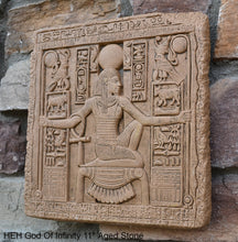 Load image into Gallery viewer, Egyptian HEH God Of Infinity Tutankhamen Fragment Plaque Wall Frieze 11" www.NEO-MFG.com