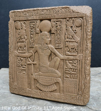 Load image into Gallery viewer, Egyptian HEH God Of Infinity Tutankhamen Fragment Plaque Wall Frieze 11" www.NEO-MFG.com