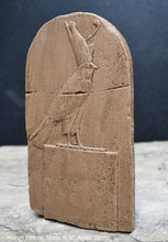 Load image into Gallery viewer, Egyptian Horus Falcon Stela Artifact Carved Sculpture Statue www.Neo-Mfg.com Wall art 8.5" Museum Reproduction g7