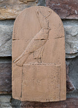 Load image into Gallery viewer, Egyptian Horus Falcon Stela Artifact Carved Sculpture Statue www.Neo-Mfg.com Wall art 8.5" Museum Reproduction g7