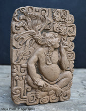 Load image into Gallery viewer, Aztec Maya Mesoamerica Priest plaque wall Sculpture relief www.Neo-Mfg.com 6" k2