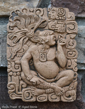 Load image into Gallery viewer, Aztec Maya Mesoamerica Priest plaque wall Sculpture relief www.Neo-Mfg.com 6" k2