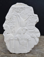 Load image into Gallery viewer, Egyptian Tomb Horemheb Flacon head god Ra Horus sculpture wall art frieze fragment www.Neo-Mfg.com 10.5" n1
