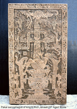 Load image into Gallery viewer, History Aztec Mayan sarcophagus of king K’inich Janaab’ Pakal wall plaque art 23" www.Neo-Mfg.com Grand Size