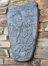Load image into Gallery viewer, History Egyptian Palette of Narmer Sculptural wall relief www.Neo-Mfg.com 25" Museum reproduction Grand scale