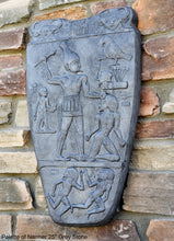 Load image into Gallery viewer, History Egyptian Palette of Narmer Sculptural wall relief www.Neo-Mfg.com 25" Museum reproduction Grand scale