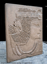 Load image into Gallery viewer, History Egyptian Amenhotep III Thebes carving wall plaque relief freize 13" www.Neo-Mfg.com Museum Replica
