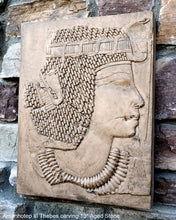 Load image into Gallery viewer, History Egyptian Amenhotep III Thebes carving wall plaque relief freize 13" www.Neo-Mfg.com Museum Replica