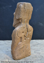 Load image into Gallery viewer, MOAI Hoa Hakananai'a Rapa Nui Stone Statue Sculpture www.Neo-Mfg.com 12" Easter island Museum reproduction