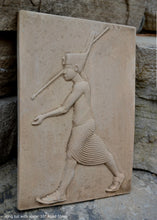 Load image into Gallery viewer, History Egyptian Kinf Tut Tutankhamun with spear plaque Tomb Tut Artifact Sculpture Statue 10" www.Neo-Mfg.com Museum Replica d27