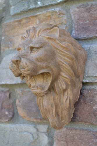 Animal Lion sentry bust wall sculpture plaque www.NEO-MFG.com 8