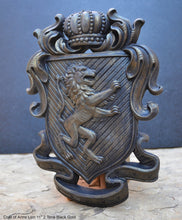 Load image into Gallery viewer, Decor Coat of Arms Lion wall plaque sign 11&quot; www.Neo-Mfg.com Rampant fighting j28
