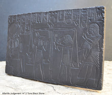 Load image into Gallery viewer, History Egyptian Afterlife Judgement Stela Plaque Artifact Sculpture 14" www.Neo-Mfg.com home decor L8