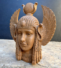 Load image into Gallery viewer, Egyptian Winged Isis in Head dress wall plaque Sculpture art 9" www.Neo-Mfg.com home decor p16