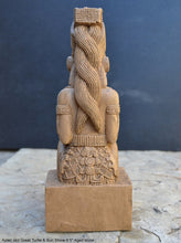 Load image into Gallery viewer, Aztec Mayan Idol Great Turtle & Sun Stone 9.5" Statue Sculpture www.Neo-Mfg.com maya