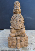 Load image into Gallery viewer, Aztec Mayan Idol Great Turtle & Sun Stone 9.5" Statue Sculpture www.Neo-Mfg.com maya