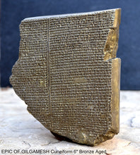 Load image into Gallery viewer, History EPIC OF GILGAMESH Pre-Biblical Deluge flood Story museum replica cuneiform tablet Sculpture 6" www.Neo-Mfg.com home decor