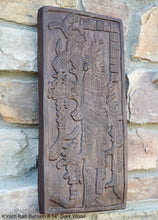 Load image into Gallery viewer, Aztec Mayan Temple foliated cross Left side K'inich Kan Bahlam II carving wall plaque www.Neo-Mfg.com home garden decor art 14" L13