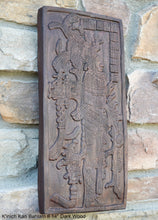 Load image into Gallery viewer, Aztec Mayan Temple foliated cross Left side K'inich Kan Bahlam II carving wall plaque www.Neo-Mfg.com home garden decor art 14" L13