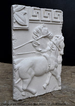 Load image into Gallery viewer, Charge of the Roman Charioteer Horse Sculpture Statue Chariot Horse 12" wall sculpture www.Neo-mfg.com m4
