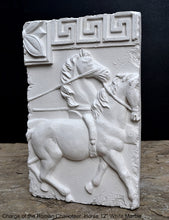 Load image into Gallery viewer, Charge of the Roman Charioteer Horse Sculpture Statue Chariot Horse 12" wall sculpture www.Neo-mfg.com m4