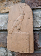 Load image into Gallery viewer, Egyptian Horus Falcon Stela Artifact Carved Sculpture Statue www.Neo-Mfg.com Wall art 8.5" Museum Reproduction g7