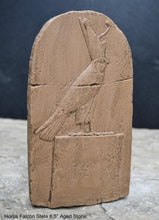 Load image into Gallery viewer, Egyptian Horus Falcon Stela Artifact Carved Sculpture Statue www.Neo-Mfg.com Wall art 8.5" Museum Reproduction g7