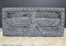 Load image into Gallery viewer, Assyrian Faravahar ahura mazda Persian Persepolis art Sculpture wall plaque relief 17&quot; www.Neo-Mfg.com
