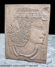 Load image into Gallery viewer, History Egyptian Amenhotep III Thebes carving wall plaque relief freize 13" www.Neo-Mfg.com Museum Replica