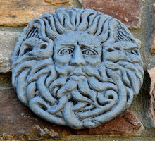 Load image into Gallery viewer, Roman Greek Gorgon's Head Temple Sulis Minerva Bath Belenos alter Sculptural Wall frieze plaque relief www.Neo-Mfg.com 7" b8