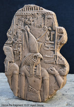 Load image into Gallery viewer, Egyptian Tomb Horemheb Flacon head god Ra Horus sculpture wall art frieze fragment www.Neo-Mfg.com 10.5" n1