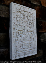 Load image into Gallery viewer, History Aztec Mayan sarcophagus of king K’inich Janaab’ Pakal wall plaque art 14.5" www.Neo-Mfg.com high relief detail