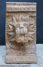 Load image into Gallery viewer, History Feathered Serpent Head of Quetzalcoaltl Aztec Maya Artifact Carved Sculpture Statue 12.125" www.Neo-Mfg.com