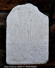 Load image into Gallery viewer, Egyptian Stela of Seti-er-neheh carving fragment 11" www.Neo-Mfg.com museum reproduction a15