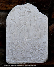 Load image into Gallery viewer, Egyptian Stela of Seti-er-neheh carving fragment 11" www.Neo-Mfg.com museum reproduction a15