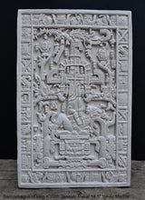 Load image into Gallery viewer, History Aztec Mayan sarcophagus of king K’inich Janaab’ Pakal wall plaque art 14.5" www.Neo-Mfg.com high relief detail