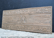 Load image into Gallery viewer, Egyptian Amon-Ra. Fragment of the South Gate of Thebes wall plaque art Sculpture 23" www.Neo-Mfg.com