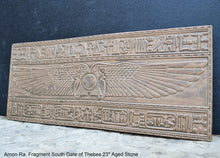 Load image into Gallery viewer, Egyptian Amon-Ra. Fragment of the South Gate of Thebes wall plaque art Sculpture 23" www.Neo-Mfg.com