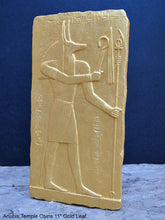 Load image into Gallery viewer, History Egyptian Anubis Temple Osiris Sculptural wall relief www.Neo-Mfg.com 11" e4