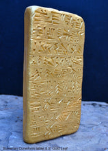 Load image into Gallery viewer, Sumerian Cuneiform tablet Sculptural wall relief plaque www.Neo-Mfg.com 8.5" g8
