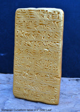 Load image into Gallery viewer, Sumerian Cuneiform tablet Sculptural wall relief plaque www.Neo-Mfg.com 8.5" g8