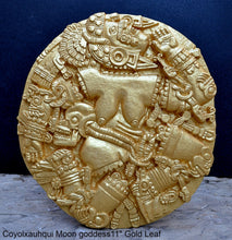 Load image into Gallery viewer, History Aztec Maya Artifact Coyolxauhqui Moon goddess wall relief Sculpture 11" Tall www.Neo-Mfg.com home decor art n3