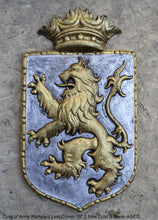 Load image into Gallery viewer, Decor Coat of Arms Rampant Lion Crown wall plaque sign 19" Grand www.Neo-Mfg.com home garden decor art medieval