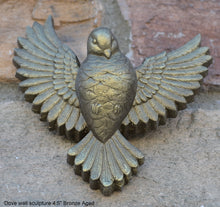 Load image into Gallery viewer, Nature Bird Dove Sculptural wall plaque relief home decor www.Neo-Mfg.com 4.5"