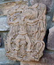 Load image into Gallery viewer, History Aztec Maya Quetzalcoatl feathered serpent Codex Artifact Carved Deity Sculpture Statue 11" Tall www.Neo-Mfg.com Wall art m1