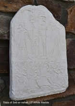 Load image into Gallery viewer, Egyptian Stela of Seti-er-neheh carving fragment 11" www.Neo-Mfg.com museum reproduction a15