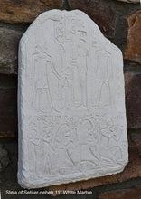 Load image into Gallery viewer, Egyptian Stela of Seti-er-neheh carving fragment 11" www.Neo-Mfg.com museum reproduction a15