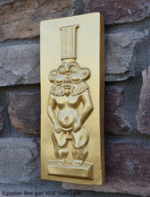 Load image into Gallery viewer, History Egyptian Bes god Sculptural wall relief www.Neo-Mfg.com 10.5" j10